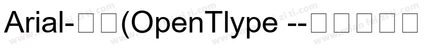 Arial-常规(OpenTlype -字体转换